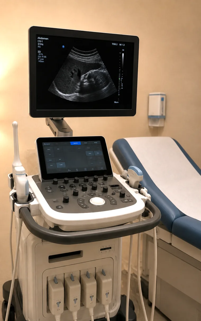 Ultrasound equipment at Centre Médical du Chablais